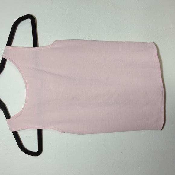 New with Tags Erge Baby Pink Crepe Material Tank Top Girls Size S - Picture 2 of 4